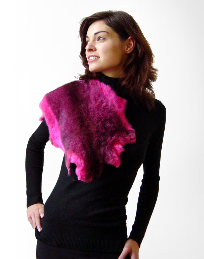 possum fur hide hot pink