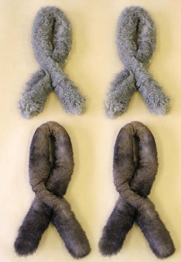 Possum Fur Sausage Roll Collar - Set of 4