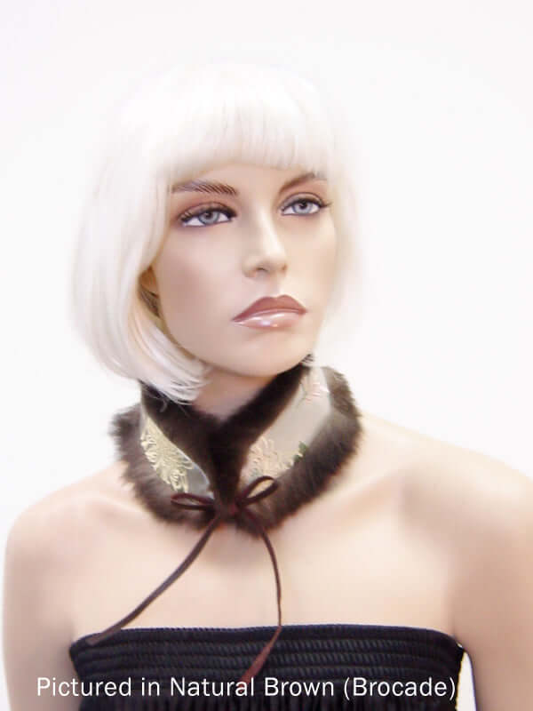 Possum Fur Mandarin Collar