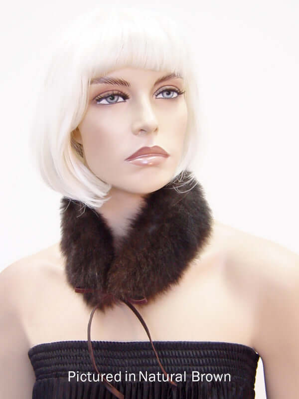 Possum Fur Mandarin Collar