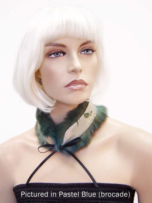 Possum Fur Mandarin Collar