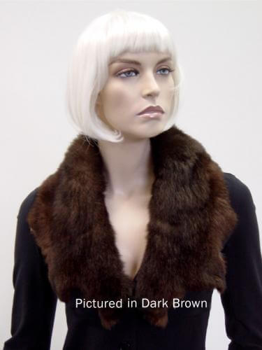 Possum Fur Raw Edge Collar