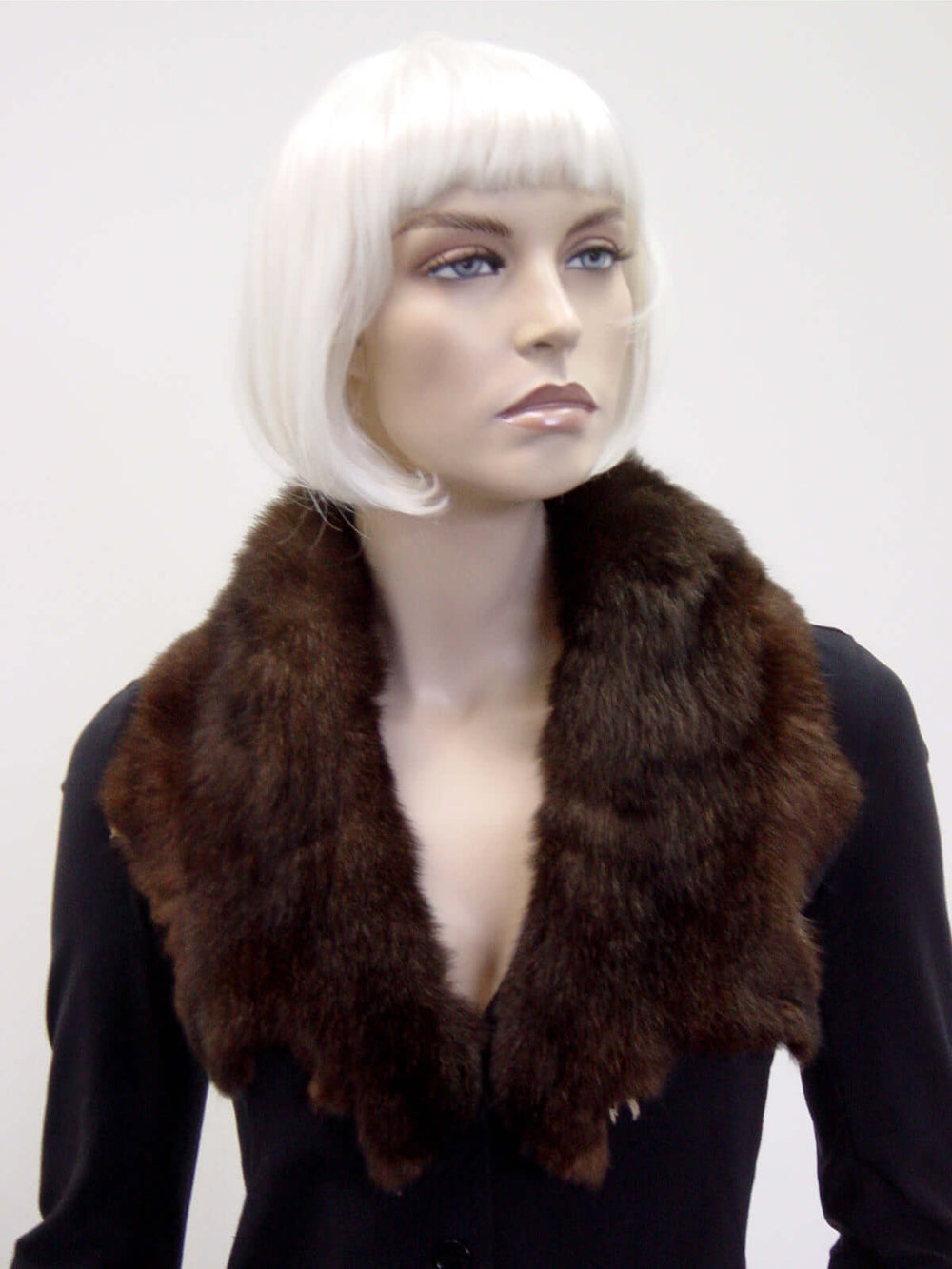 Possum Fur Raw Edge Collar