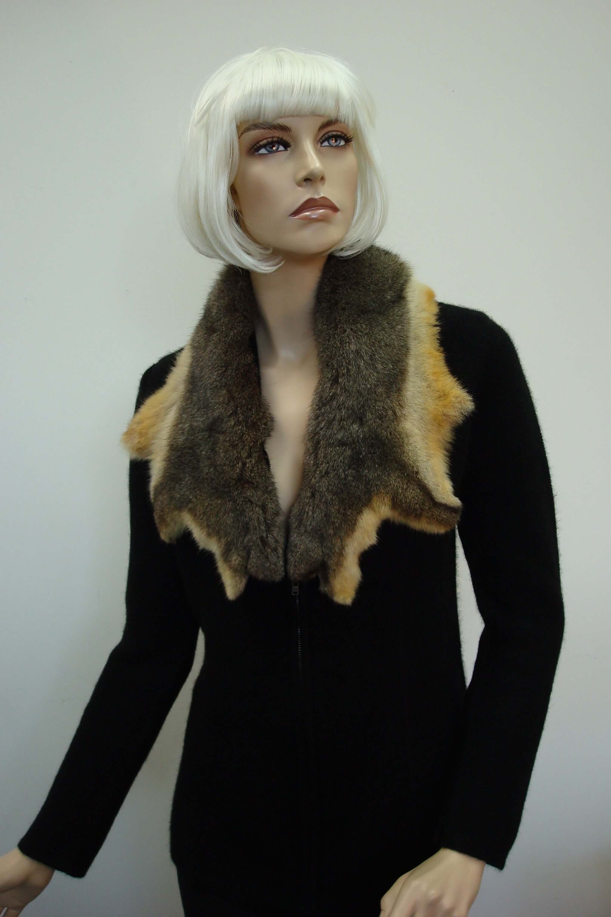 Possum Fur Raw Edge Collar