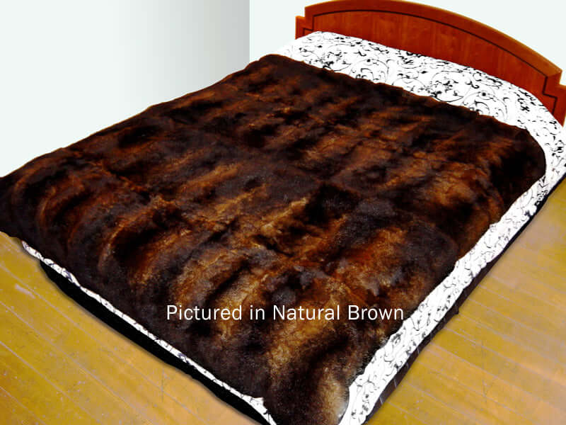 Possum Fur Full Bed Throw - Double