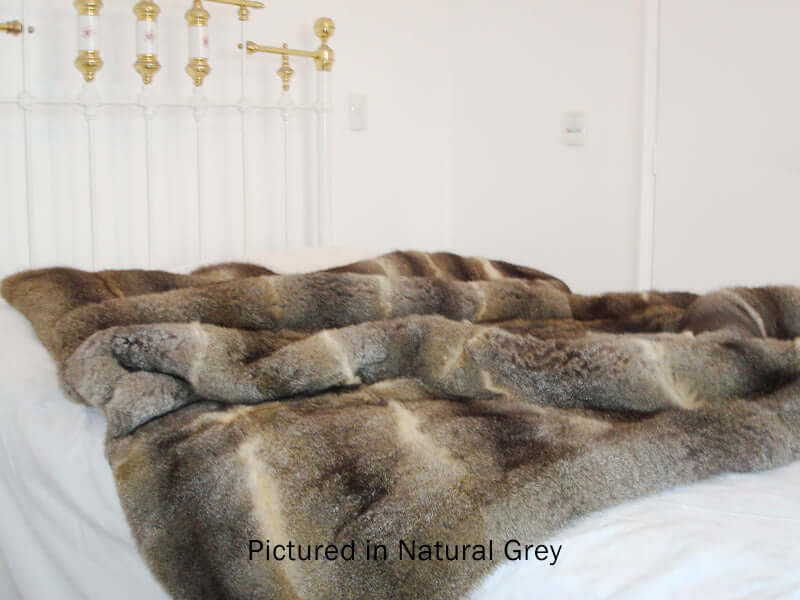 Possum Fur Full Bed Throw - Double