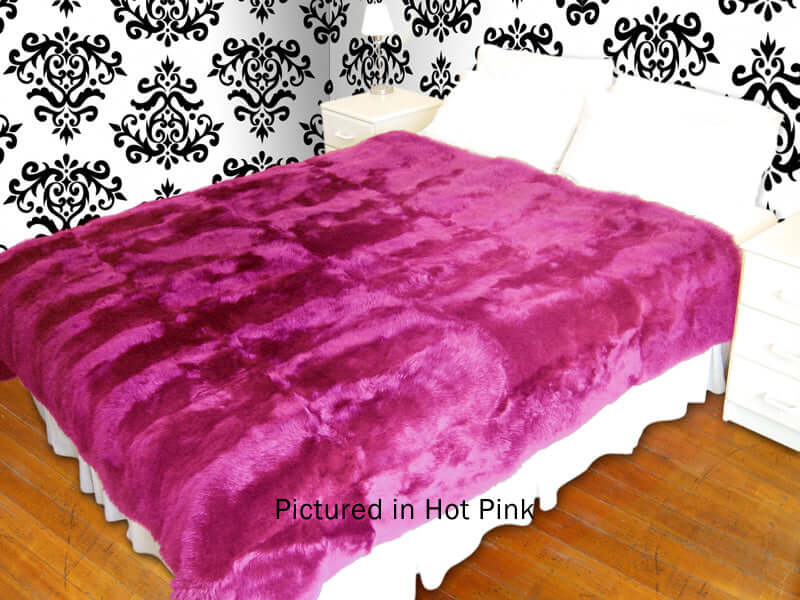 Possum Fur Full Bed Throw - Queen Size