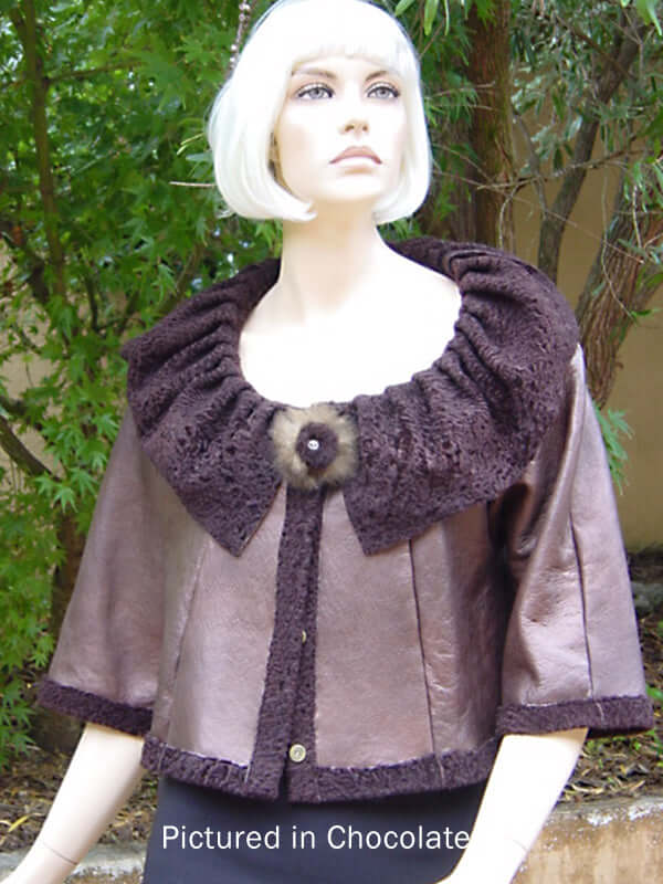 Baby Lamb Skin Sophia Jacket