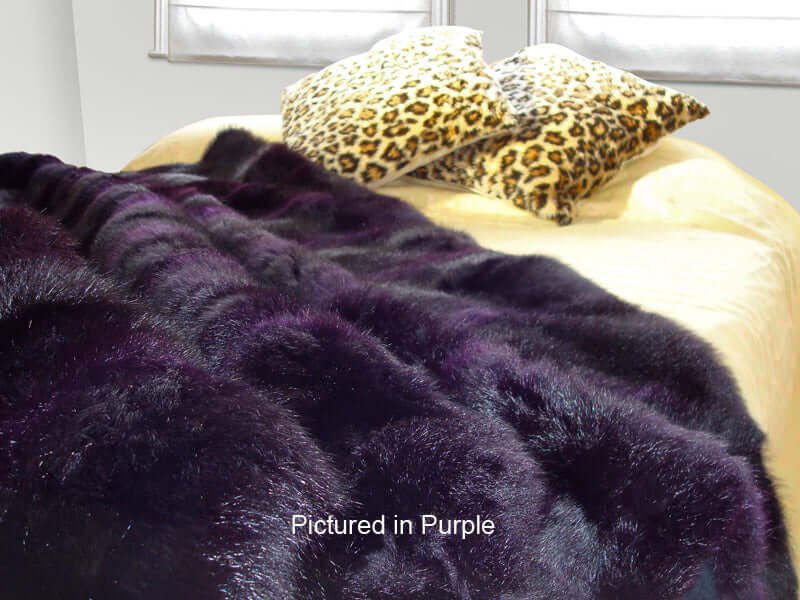 Possum Fur Half Bed Throw - Queen Size