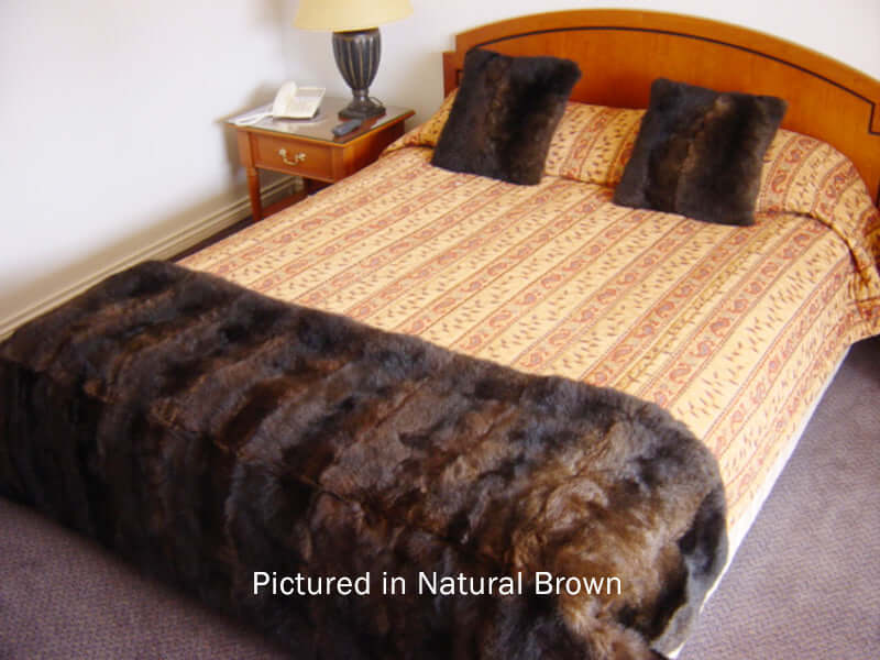 Possum Fur Half Bed Throw - Queen Size