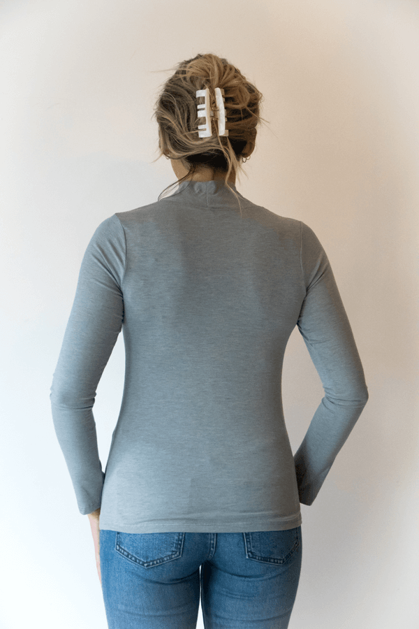 Copper Ion Antimicrobial Twisted High Neck Top