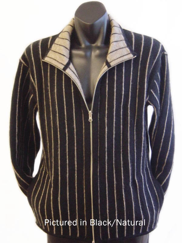 Possum Merino Pinstripe Knitwear Jacket