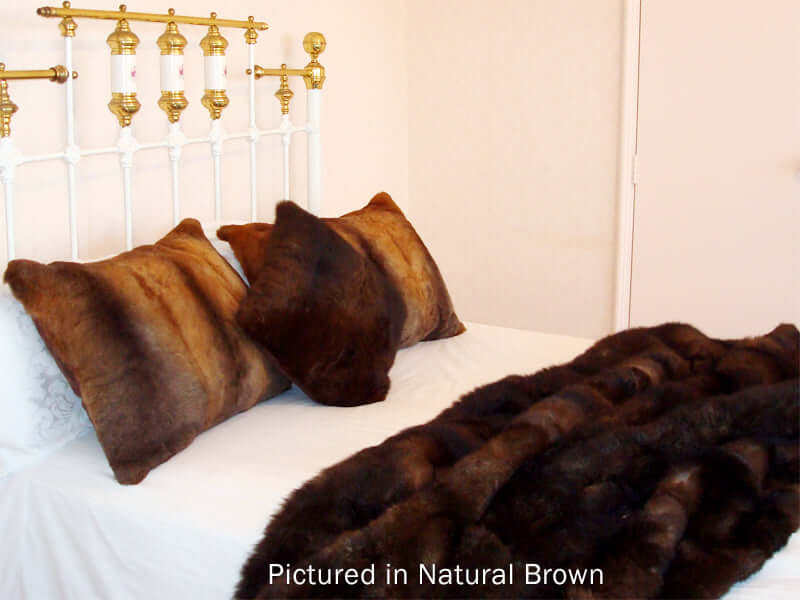 Possum Fur Sofa Throw - Medium