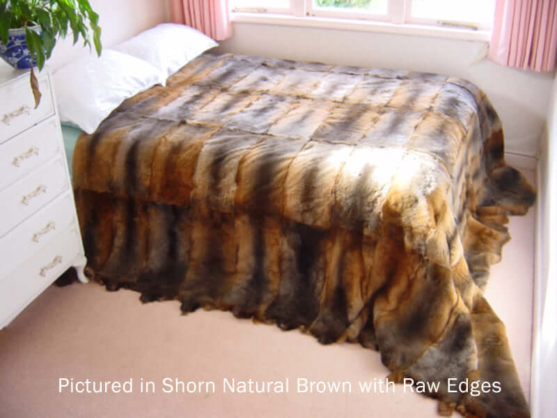 Possum Fur Full Bed Throw - Single