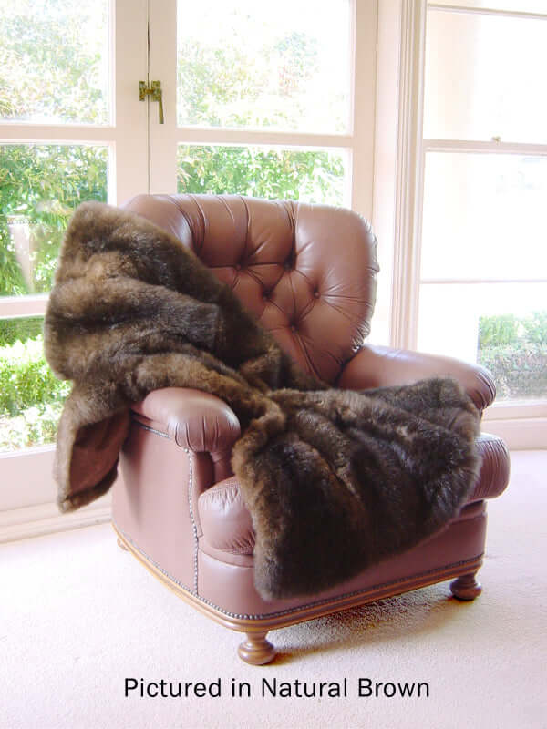 Possum Fur Sofa Throw - Mini