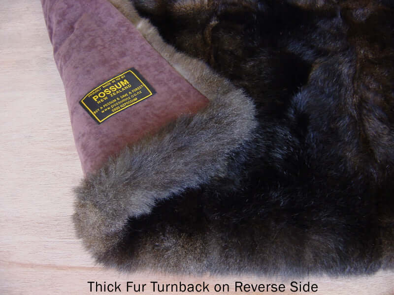 Possum Fur Full Bed Throw - Double