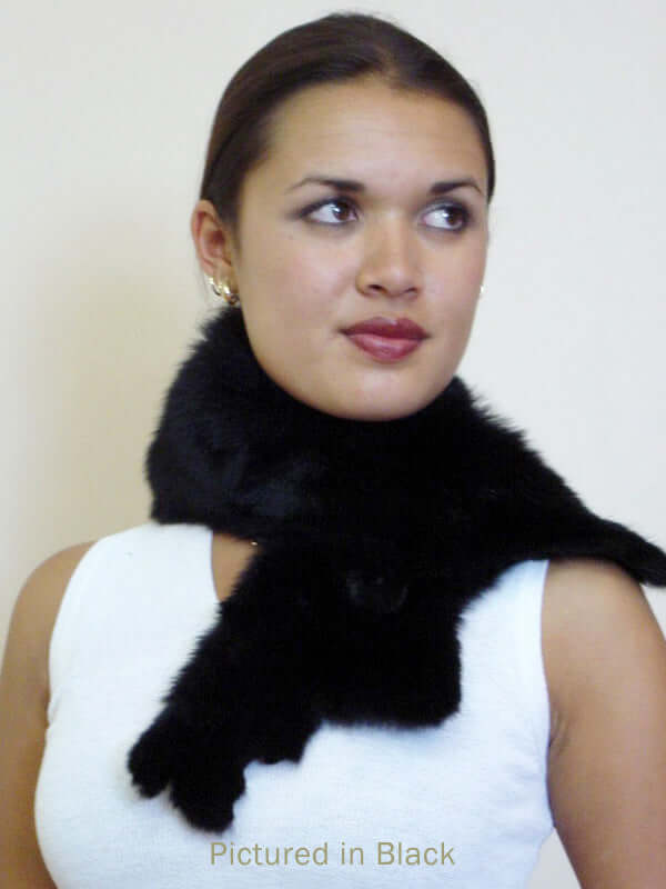 Possum Fur Raw Edge Collar