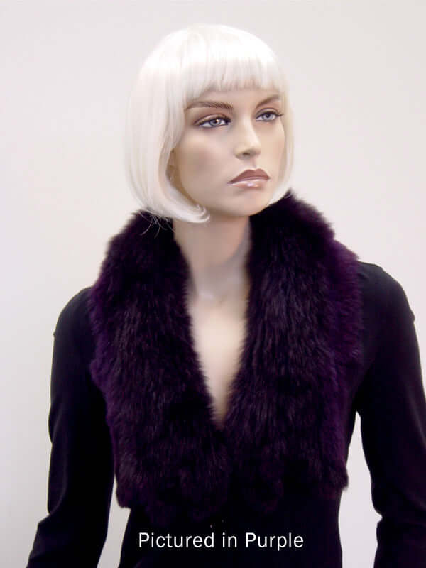 Possum Fur Raw Edge Collar