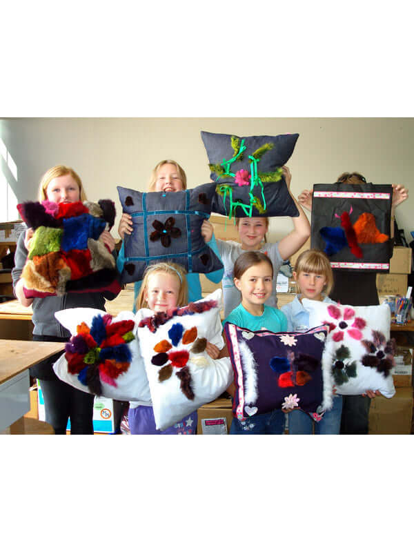 Possum fur scraps for craft work: flowers, trim and borders; scrapbooking, kids workshops sold in 500gm bags