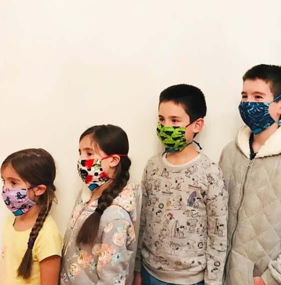 Face Mask Kiwiana Kids Toggle Style