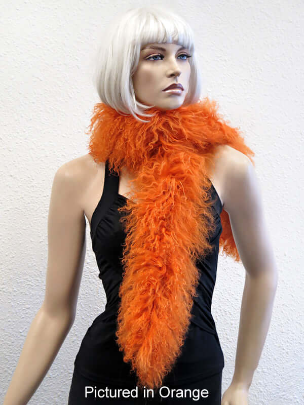 Mongolian Lamb Shaggy Scarf