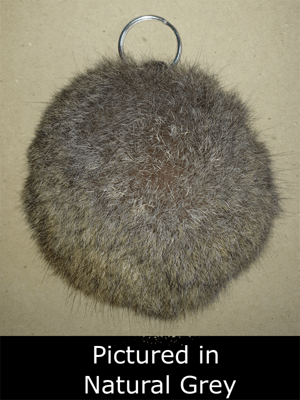 Possum fur pompom key ring holder to never lose keys or bag decoration in variety of colors - great for gifts