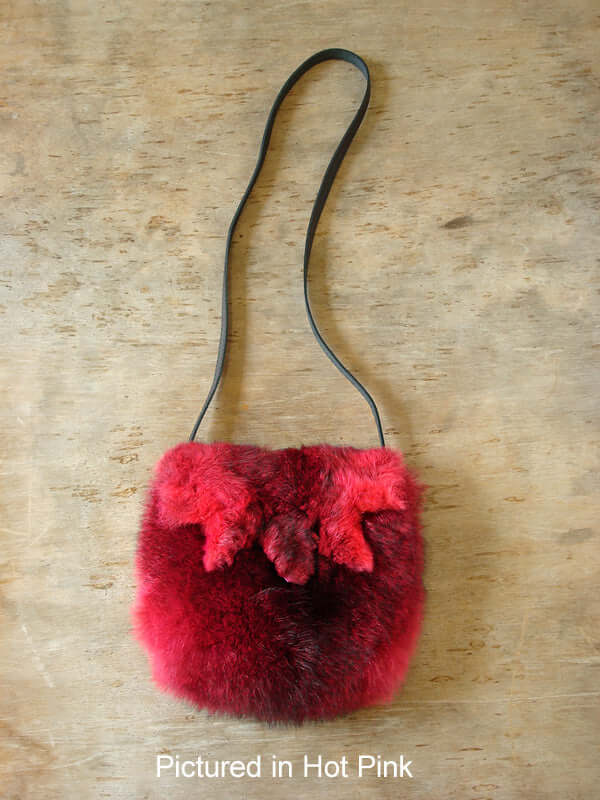 Possum Fur Raw Edge Bag