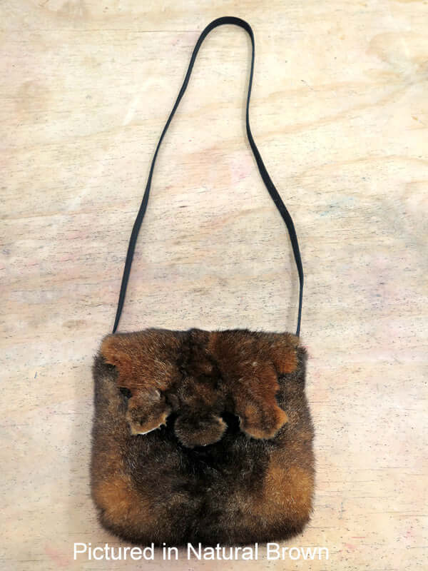 Possum Fur Raw Edge Bag