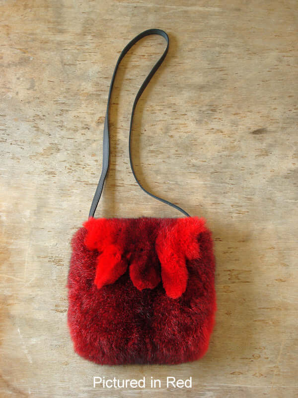 Possum Fur Raw Edge Bag
