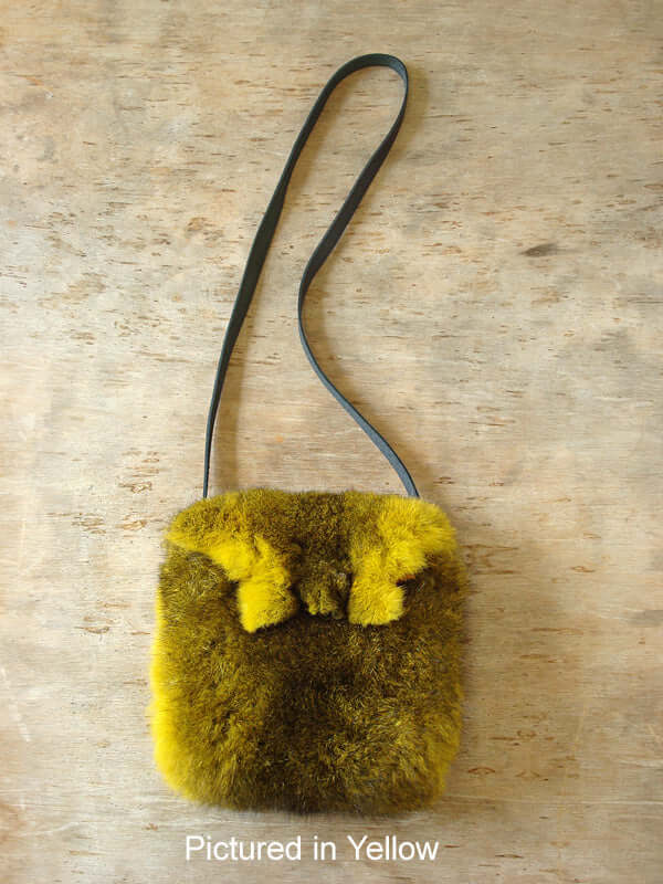 Possum Fur Raw Edge Bag