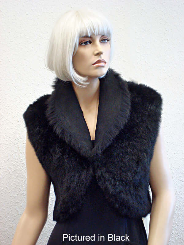 Possum Fur Reversible Bolero Vest