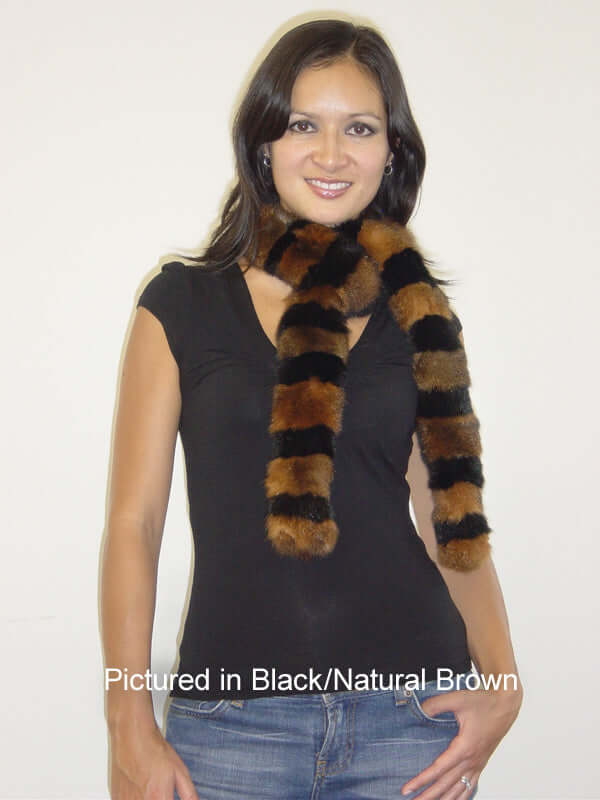 Possum Fur Harlequin Scarf