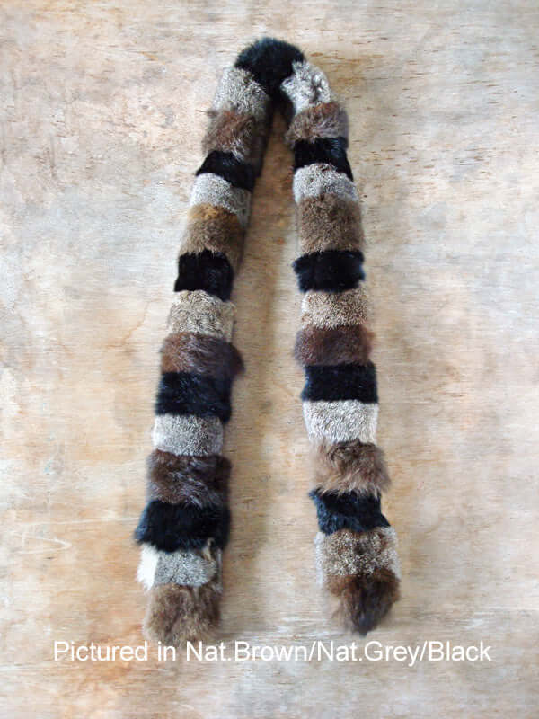 Possum Fur Harlequin Scarf