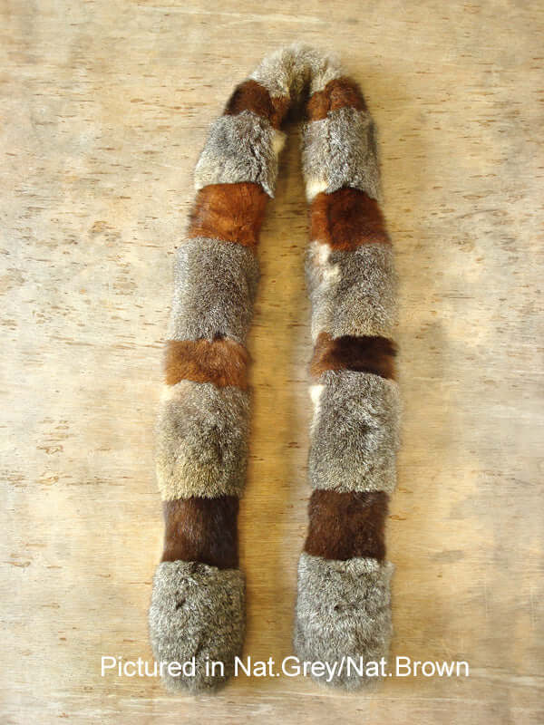 Possum Fur Harlequin Scarf