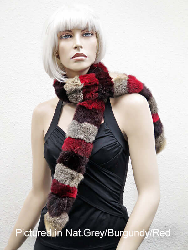 Possum Fur Harlequin Scarf