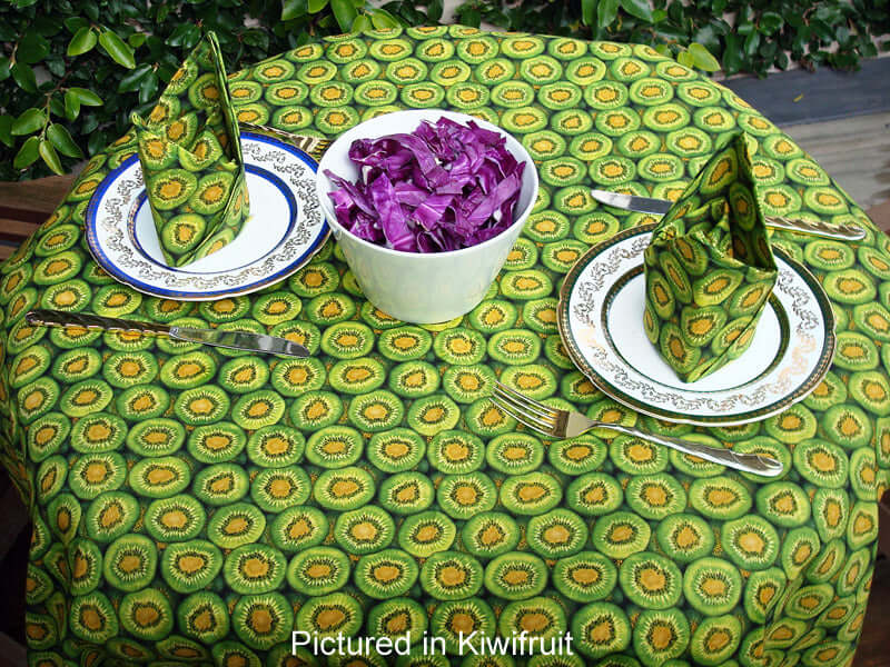 Kiwifruit Cafe Set - Tablecloth & Napkins