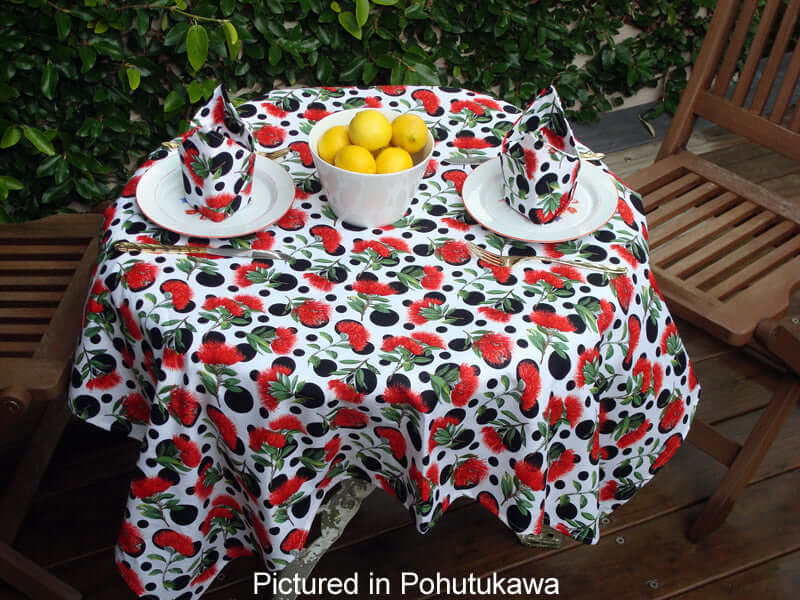 Pohutukawa Cafe Set - Tablecloth & Napkins