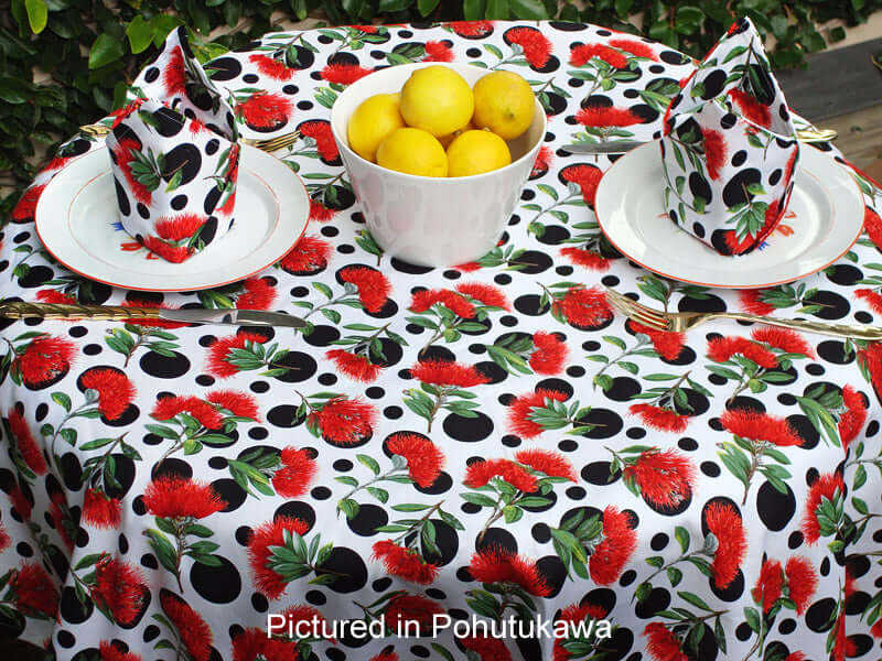 Pohutukawa Cafe Set - Tablecloth & Napkins