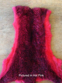 Possum fur boot cuffs: detachable with elastic grips to trim boot tops for glamour look; in many colors